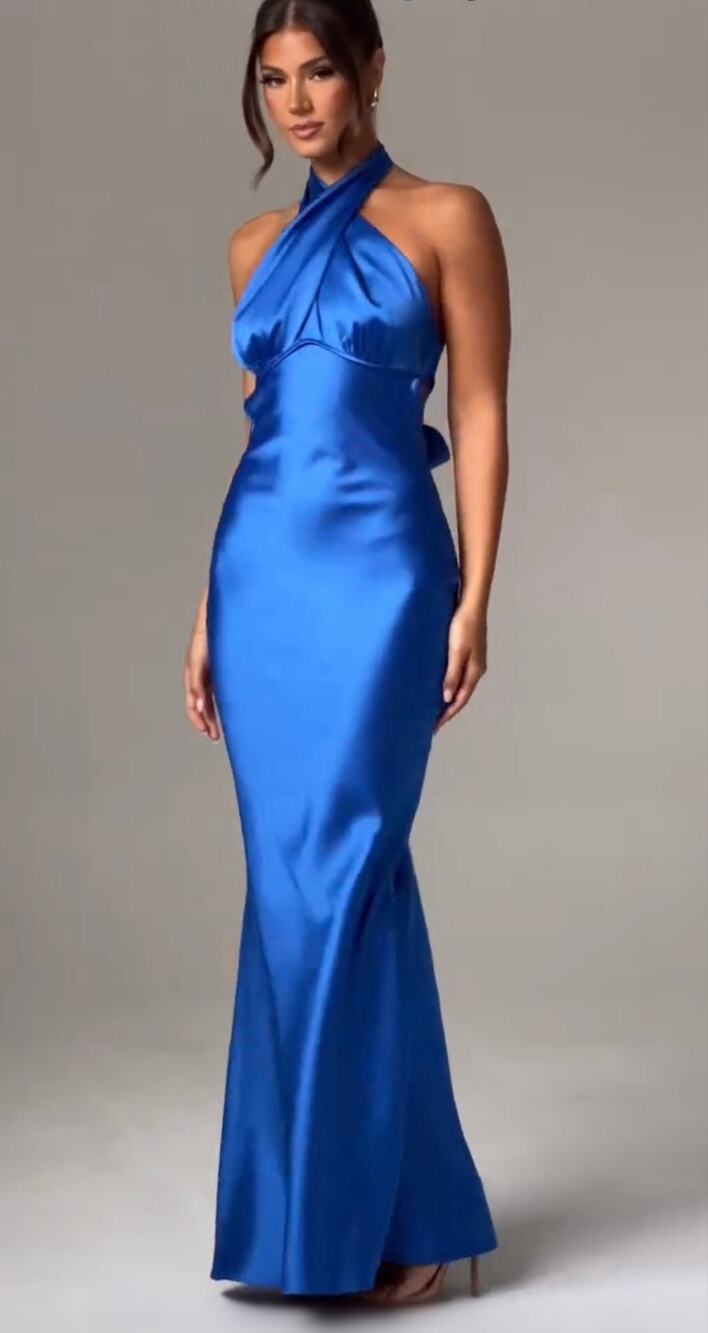 NEW Babyboo DIMITRA MAXI DRESS - Blue Size XS